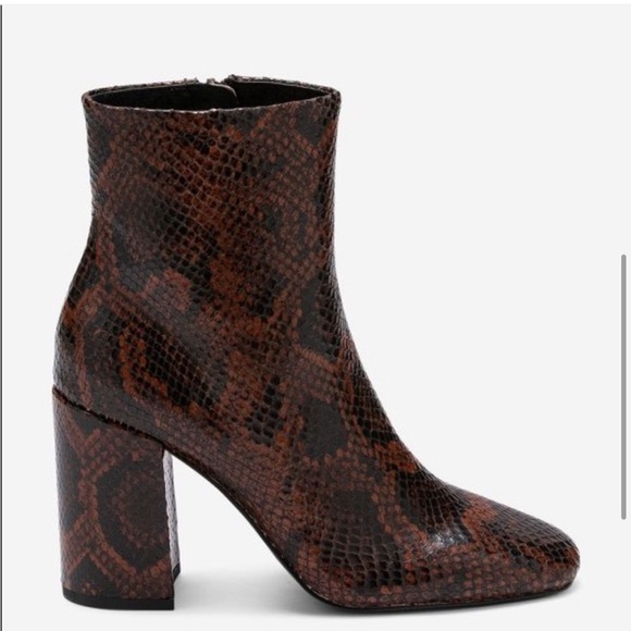 NEW❣️ASH Jade Python Leather Ankle Boots Size EU 38 Cognac - Picture 5 of 15